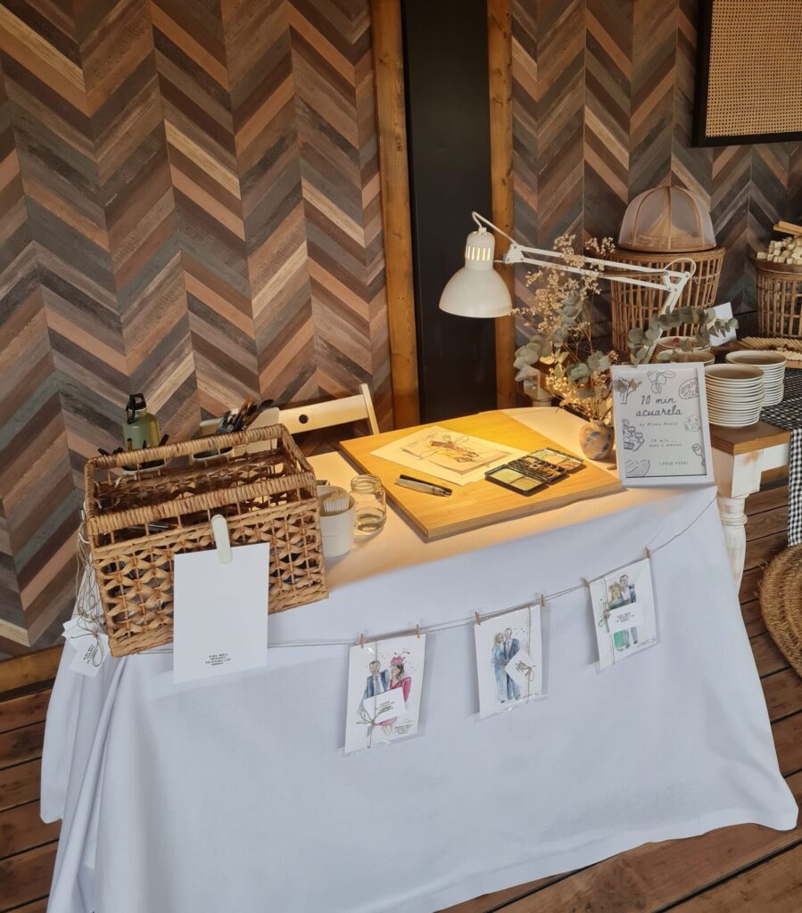 Stand interior de Live Art en Finca Prados Moros